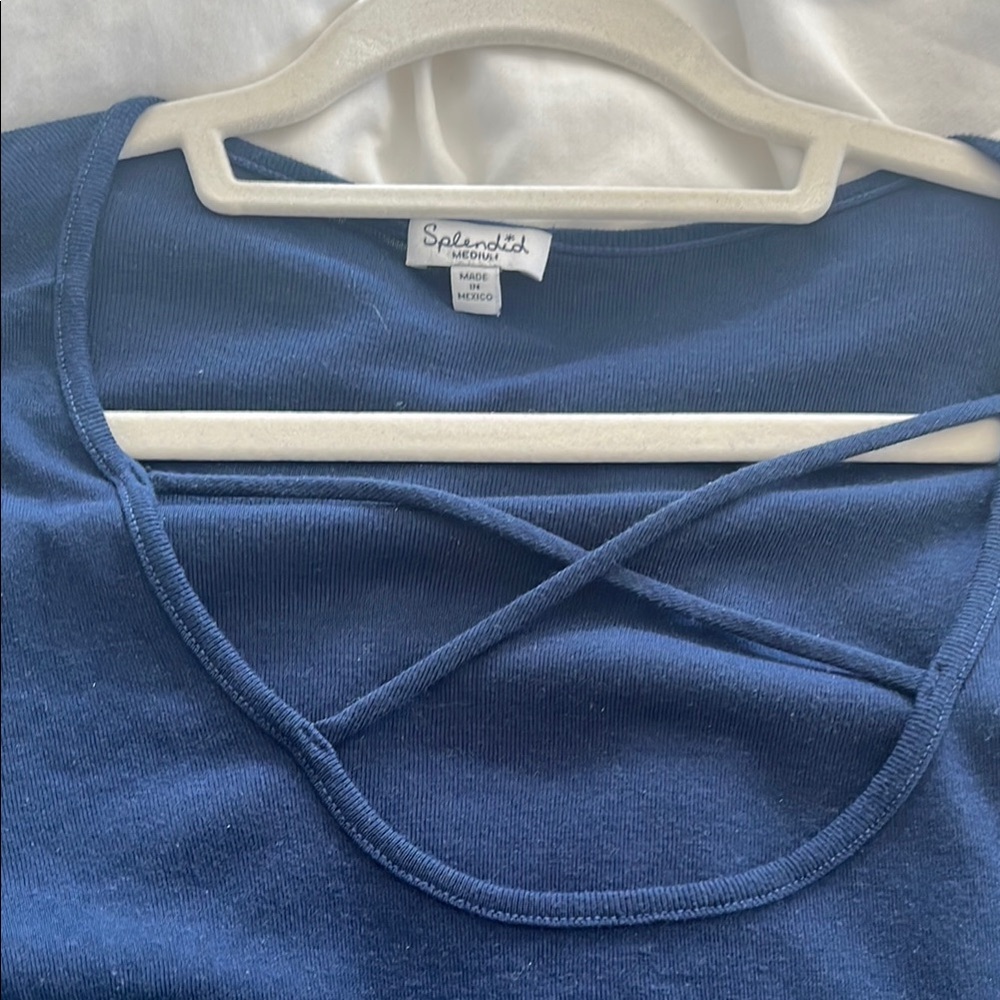 Splendid Navy Blue Top